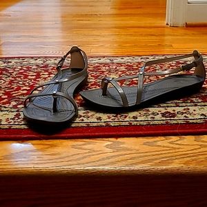 Gray Crocs sandals